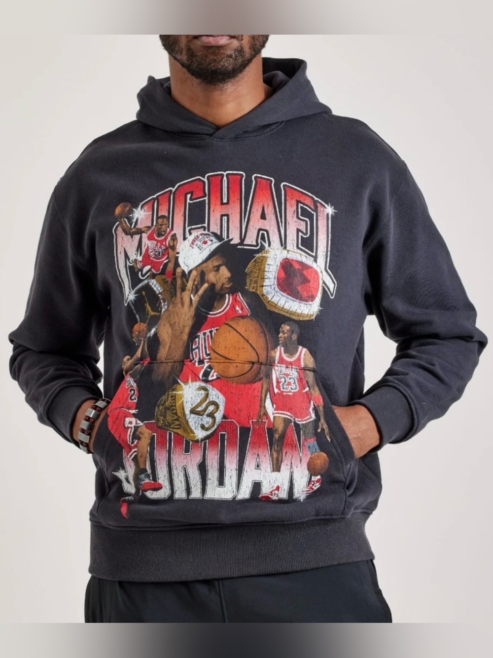 Jordan Brand "Flight Fleece" graphic black Nike hooodie